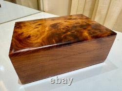 Set of 5 jewellery burl wooden box Organizer Keepsake Storage Box Ring Box