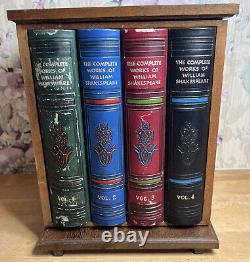 Shakespeare Fake Book Secret Decanter And Glass set In Wooden Box