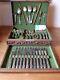 Silver Plated Cutlery Set 91 Pieces In Wooden Box Wm Rogers & Sons Usa