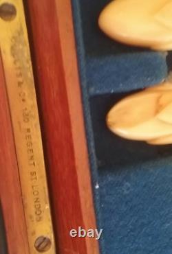 Silverplate set of cutlery 12 in wooden box by Collis & co regent st London