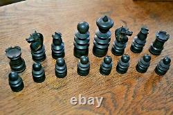 Small Antique Regency St George Chess Set Complete Very Good Condition & Boxed