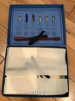 Smythson Of Bond St Vintage Calligraphy Nibs Pen Set + Paper & Envelopes Boxed