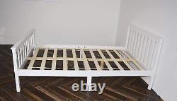 Solid Pine Wood Bed Frame All Sizes Shaker Style Wooden Bed Frame with Drawers