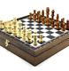Solid Wooden Chess Set With Artificial Leather Wooden Stone Box, Boxed Chess Set