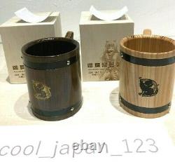 Spice and Wolf Restaurant Wooden Barrel Mug 800ml? 2set? With Holo Wooden Box