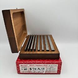 Starrett S384JZ Parallel Set Original Wooden Box 6 EDP 51453 MSRP $712