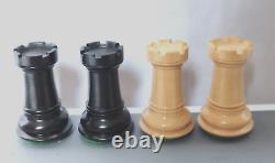 Staunton Style Wooden Weighted Luxury Chess Set 3? King Box +2 Extra Queens