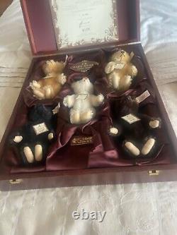 Steiff Limited Edition Baby Bear Set 1989-93 Wooden Box with Certificate