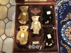 Steiff Limited Edition UK Baby Bear Set 1989-1993 in wooden display box