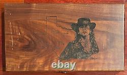 Stevie Ray Vaughan Wooden 2-CD Box Set etched illustration