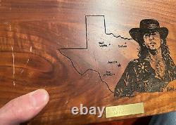 Stevie Ray Vaughan Wooden 2-CD Box Set etched illustration