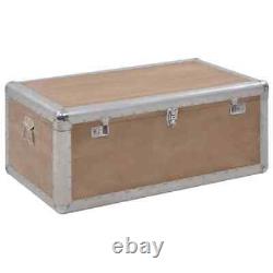 Storage Box Fir Wood 91x52x40 cm Brown Practical Set