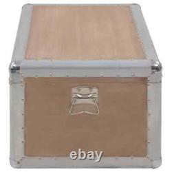 Storage Box Fir Wood 91x52x40 cm Brown Practical Set