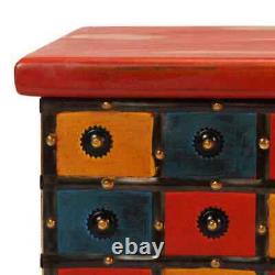 Storage Box Red 110x40x40 cm Wood Practical Set
