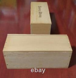 Suntory Whisky Square Bottle Wooden Box Set of 2 Rare From Japan
