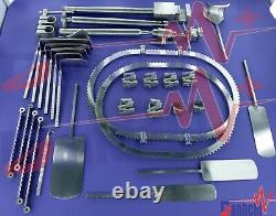Surgical Retractor Set Complete Retractor bookwalter System with Wooden Box