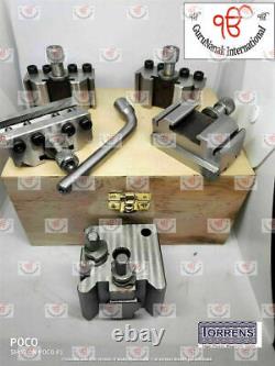 T37 Quick-Change Tool post Myford ML7 Set of 5 pc With Wooden box. High quality/