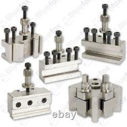 T37 Quickchange Toolpost 5 Piece Set Fits Lathe Super 7 Ml7 Blue Wooden Box