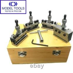 T63 Quick Change Tool Post Set Colchester Bantam 22 mm Capacity Wooden Box 5 pcs