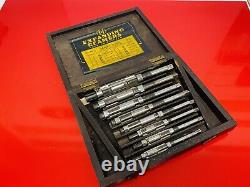 TAYLOR & JONES No 5 SET 6 BLADE LATHE EXPANDING REAMERS SET WITH WOODEN BOX