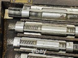 TAYLOR & JONES No 5 SET 6 BLADE LATHE EXPANDING REAMERS SET WITH WOODEN BOX