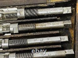 TAYLOR & JONES No 5 SET 6 BLADE LATHE EXPANDING REAMERS SET WITH WOODEN BOX