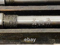 TAYLOR & JONES No 5 SET 6 BLADE LATHE EXPANDING REAMERS SET WITH WOODEN BOX
