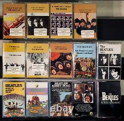 THE BEATLES COLLECTION 16 NEWithSEALED Cassettes in Wooden Roll Top Box Set lot