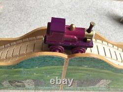 THOMAS vintage wooden muffle mountain golden railway set with dvd NOT BOXED