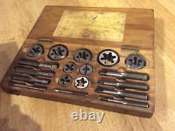 Tap And Die Set In Wooden Box Special Set For Morris Cars