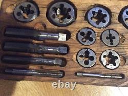 Tap And Die Set In Wooden Box Special Set For Morris Cars