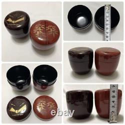 Tea Utensils Set, Wooden Box, Bowl, Ladle, Jujube, Water Finger, Scoop, Etc. Shi