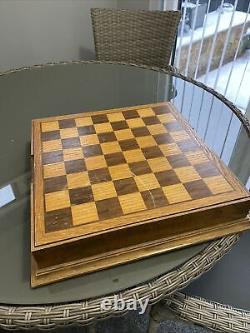 The Armada Chess Set By The Danbury Mint Pewter With Board/storage Box