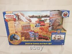 Thomas The Tank & Friends DUSTIN COMES IN FIRST SET WOODEN PLAYSET NEW BOX WOOD