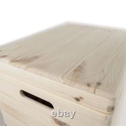 Three Stackable Wooden Storage Boxes /Set 39x30x74cm/ Trunk Chest For Craft DIY