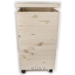 Three Stackable Wooden Storage Boxes /Set 39x30x74cm/ Trunk Chest For Craft DIY