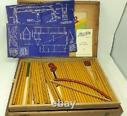 Three sets of Kliptiko tin-plate construction toy in original wooden boxes
