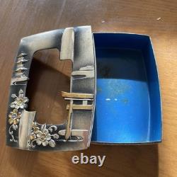Tobacco tray set in wooden box