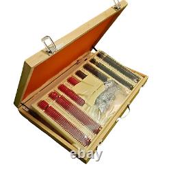 Trial Lens Set 225 Pieces For Eyes Testing With Wooden Box & Trial lens kit