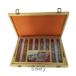 Trial Lens Set 225 Pieces in Wooden Box For Ophthalmology With Free shipping