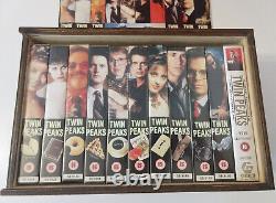Twin Peaks 11 VHS Video Set Series 1-2 in collectors wooden box rare