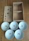 Unused Tachiyoshi 5 Small Bowls With Goldfish Designs And Wooden Box Set