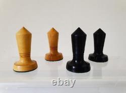 VINTAGE CHESS SET ART DECO UNICORN BRAND K 69 mm PLUS ORIG BOX NO BOARD