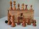 Vintage Chess Set Chavet Pree Ww2 Staunton Pattern K 75mm Plus Orig Box