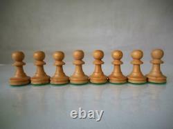 VINTAGE CHESS SET CHAVET WEIGHTED STAUNTON PATTERN K 84 mm PLUS BOX