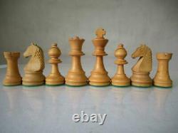 VINTAGE CHESS SET CHAVET WEIGHTED STAUNTON PATTERN K 84 mm PLUS BOX