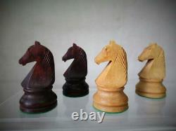 VINTAGE CHESS SET CHAVET WEIGHTED STAUNTON PATTERN K 84 mm PLUS BOX