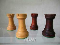 VINTAGE CHESS SET CHAVET WEIGHTED STAUNTON PATTERN K 84 mm PLUS BOX