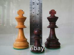 VINTAGE CHESS SET CHAVET WEIGHTED STAUNTON PATTERN K 84 mm PLUS BOX