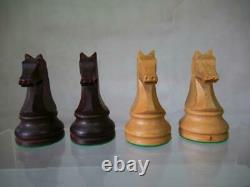 VINTAGE CHESS SET CHAVET WEIGHTED STAUNTON PATTERN K 84 mm PLUS BOX